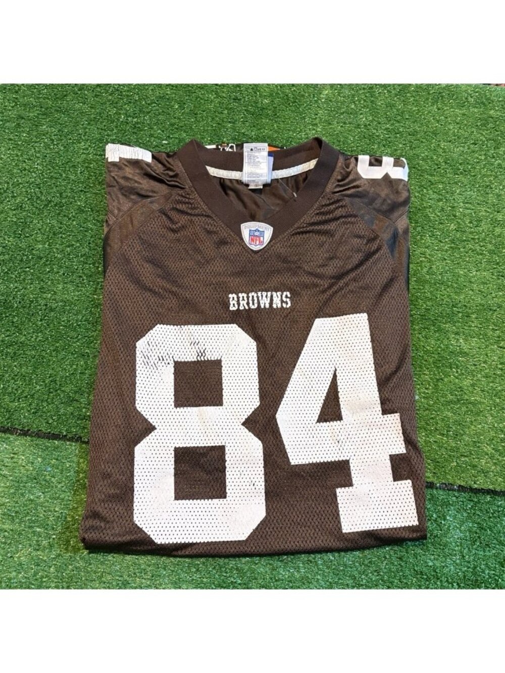 Vintage Cleveland Browns jersey mens medium brown Y2K reebok joe jurevicius 00s